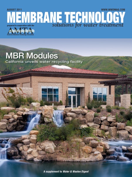 Membrane Technology Aug 2011 cover image