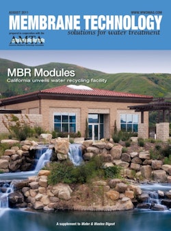 Membrane Technology Aug 2011 cover image