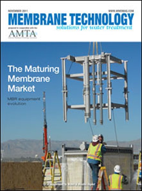 Membrane Technology November 2011  cover image