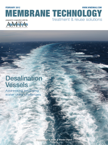 Membrane Technology February 2012 cover image