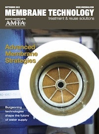 Membrane Technology September 2012 cover image