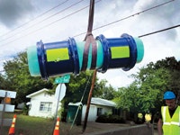 Two HYMAX couplings with PVC piping LO RES