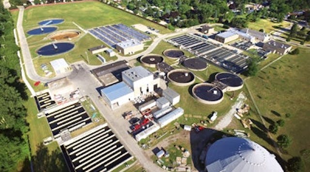 Kenosha Wastewater Treatment Plant aerial view