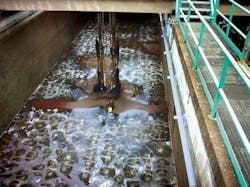 Fine grit was accumulating in the aeration tanks at Niagara WWTP2