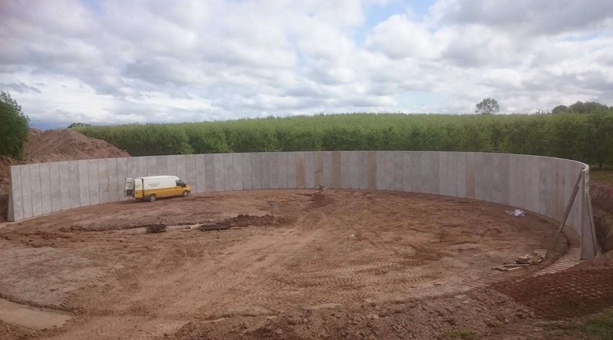 Almost 100 pre-cast panels made by Whites Concrete for new AD tank