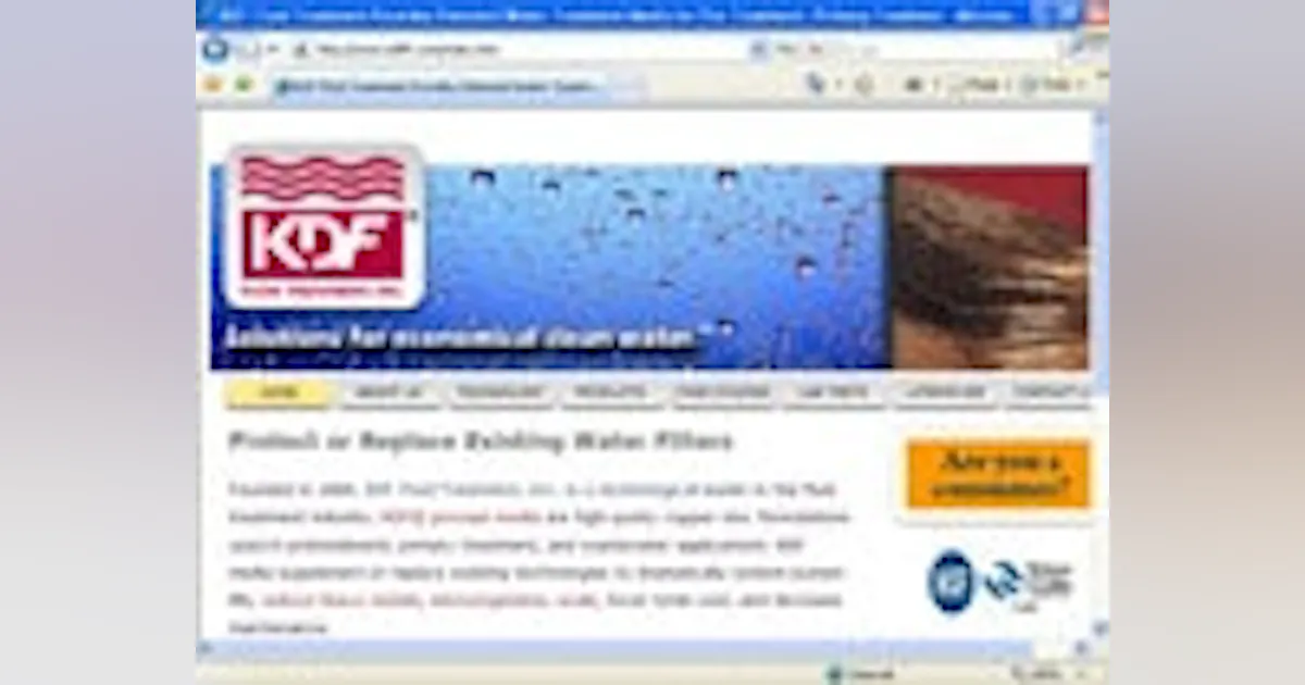 Kdf File KDF Updates Website | Wastewater Digest