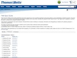 1655327344149 Thomas Betts In Spec Guide 1655327344149 Thomas Betts In Spec Guide