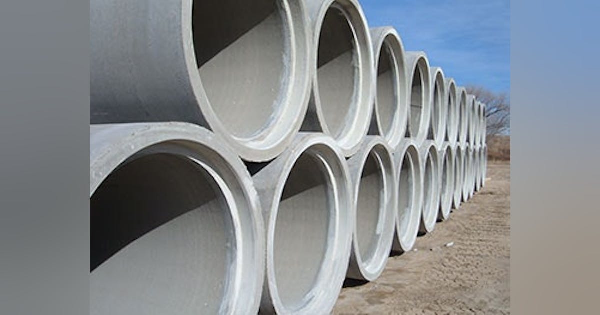 Oldcastle Precast Adds Reinforced Concrete Pipe to Product Line in