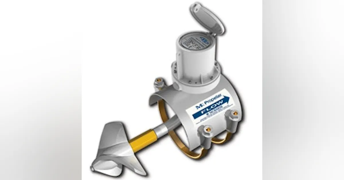 Flow Sensor Props Propeller Flowmeter | Wastewater Digest