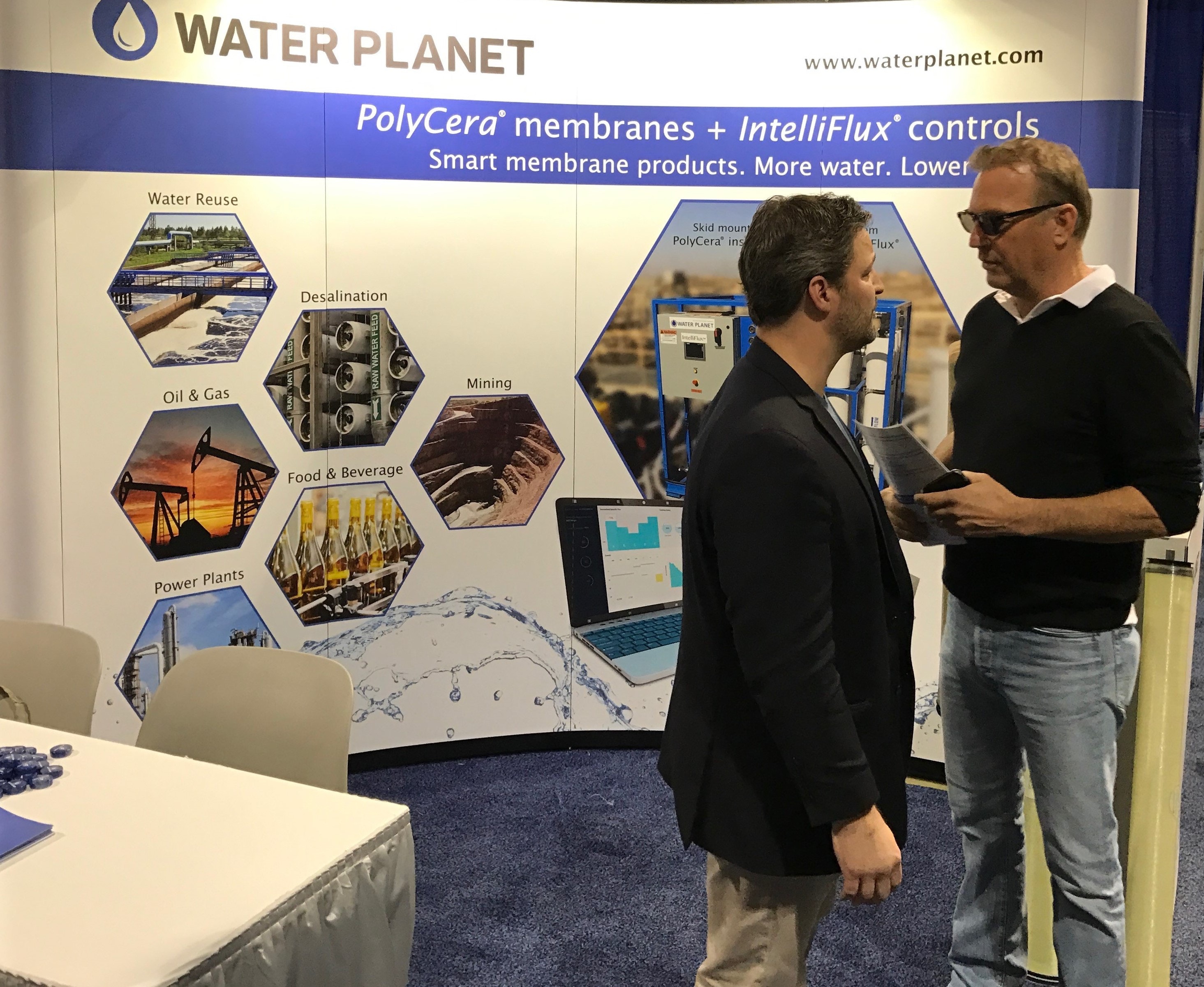3.24Eric Hoek, CEO of Water Planet, and famed actor Kevin Costner are committed to advancing water sustainability through reuse