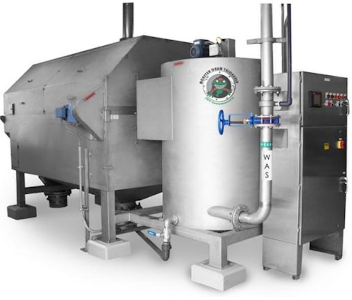 Internally Fed Rotary Drum Thickener Aids Sludge Dewatering