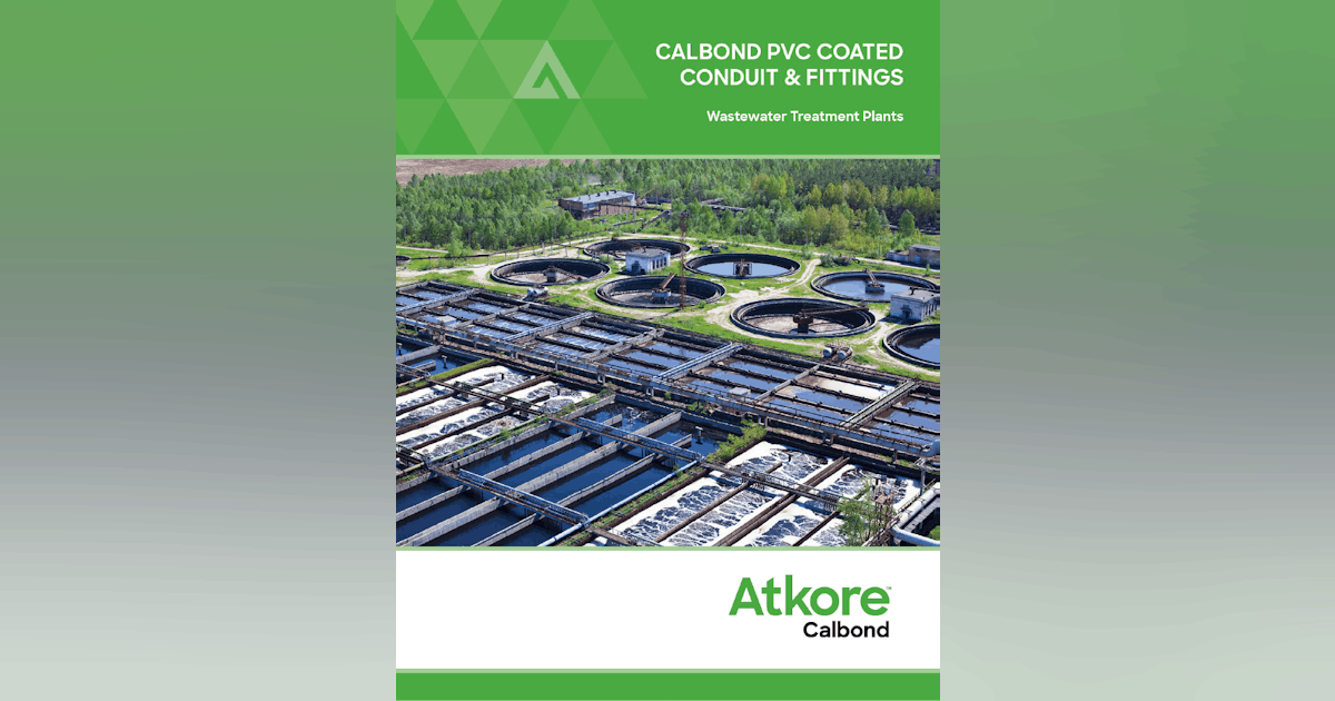 Calbond PVC Coated Conduit & Fittings Brochure Wastewater Digest