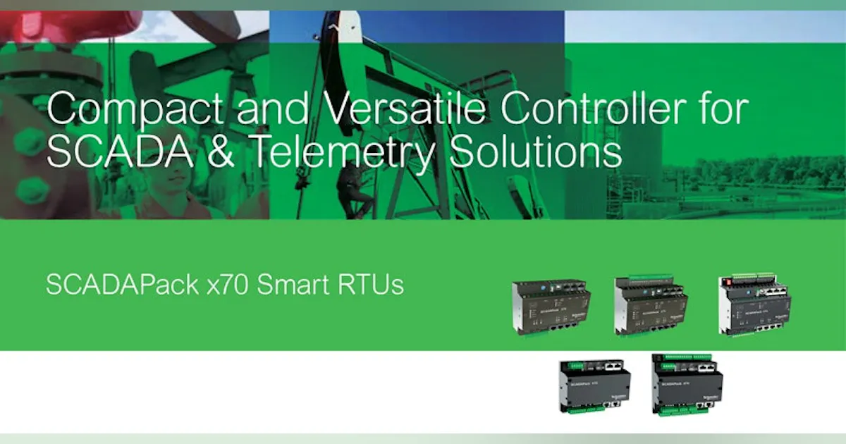 Schneider Electric SCADAPack x70 Brochure | Wastewater Digest