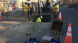 Excavating for pipe repair Charlottesville, VA