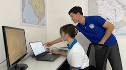 Mekong River Commission Secretariat workers correlate and analyze data collected from its monitoring systems along the Mekong River. Mekong River Commission Secretariat workers correlate and analyze data collected from its monitoring systems along the Mekong River.