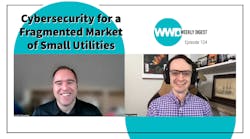 Kenneth Crowther for Xylem talks with WWD Senior Managing Editor Bob Crossen about cybersecurity for the water industry that — unlike electric and gas utilities – is highly regional and fragmented. Kenneth Crowther for Xylem talks with WWD Senior Managing Editor Bob Crossen about cybersecurity for the water industry that — unlike electric and gas utilities – is highly regional and fragmented.