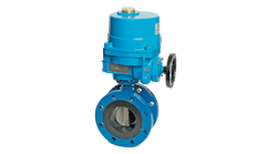 An example of an electric actuator on a valve. An example of an electric actuator on a valve.