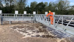 Happy days at Yorwastes Harewood Whin Leachate Treatment plant where Phoenix Engineering has introduced Landia aerators for optimum biological efficiency.