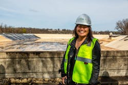 US Water Alliance CEO Mami Hara on site at a treatment facility. US Water Alliance CEO Mami Hara on site at a treatment facility.