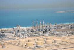 Desalination plant in an industrial complex. Desalination plant in an industrial complex.