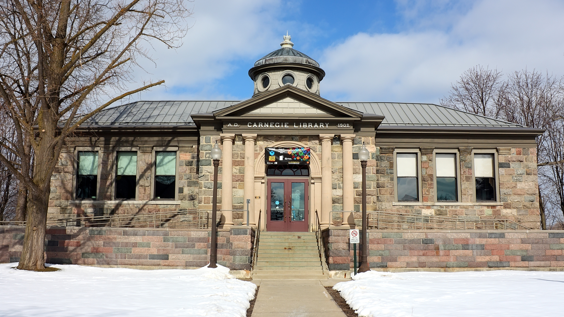 Carnegie library in downtown Howell, Michigan.