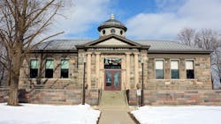 Carnegie library in downtown Howell, Michigan. Carnegie library in downtown Howell, Michigan.