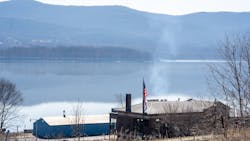 Landscape view of Hudson Taco, a restaurant located on Newburgh`s riverfront