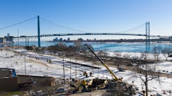 A view of the construction location for one entry into the diversion tunnel. A view of the construction location for one entry into the diversion tunnel.