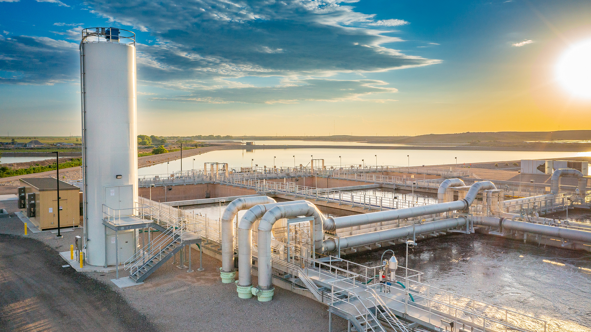 The National Beef Wastewater Treatment Plant reduces the beef producer's dependency on a local aquifer and establishes beneficial reuse of water for a circular system.