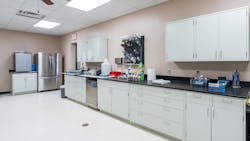 An on-site laboratory allows operators to test the wastewater to meet state requirements. An on-site laboratory allows operators to test the wastewater to meet state requirements.