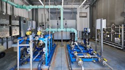 An modular ozone system was installed to address concerns with taste and odor of the drinking water. An modular ozone system was installed to address concerns with taste and odor of the drinking water.