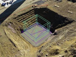 Propeller: Model of new structure overlaid with real world site conditions on a water construction project. Propeller: Model of new structure overlaid with real world site conditions on a water construction project.