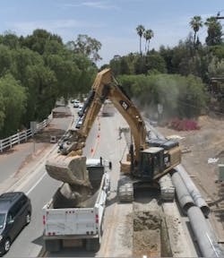A large section of the pipeline ran alongside the primary traffic route in and out of the Palos Verdes Peninsula, necessitating coordination with emergency services and more than 70 traffic control plans throughout construction. A large section of the pipeline ran alongside the primary traffic route in and out of the Palos Verdes Peninsula, necessitating coordination with emergency services and more than 70 traffic control plans throughout construction.