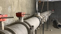 The distribution system brought clean water to an underserved First Nation community in Canada. The distribution system brought clean water to an underserved First Nation community in Canada.