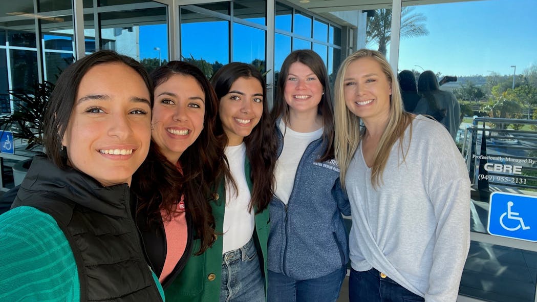 McCarthy&rsquo;s Water Services&rsquo; all-female design integration team, left to right: Farah Alkerwy, Michaela Rempkowski, Maria Peralta, Sally Koch, and Naomi Jones.