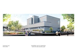 Rendering of headhouse for second tank. Rendering of headhouse for second tank.