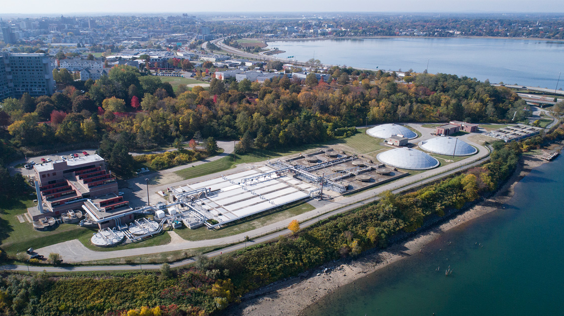The East End Wastewater Treatment Facility, Portland, Maine.