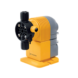 Solenoid-actuated diaphragm metering pumps are a viable choice in chemical-dosing applications at wastewater-treatment facilities because they offer highly reliable dosing accuracy, even when working with extremely low flow rates and operating pressures. Solenoid-actuated diaphragm metering pumps are a viable choice in chemical-dosing applications at wastewater-treatment facilities because they offer highly reliable dosing accuracy, even when working with extremely low flow rates and operating pressures.