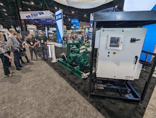 The Franklin Electric booth at WEFTEC 23 in Chicago.