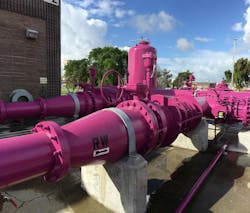 NapaSan produces unrestricted use recycled water, referred to as Title 22 water, which is distributed from a pumping station through the now iconic purple pipe associated with recycled water. NapaSan produces unrestricted use recycled water, referred to as Title 22 water, which is distributed from a pumping station through the now iconic purple pipe associated with recycled water.