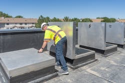 The project includes 10 roof hatches manufactured by BILCO that allows access to equipment for repair and replacement. The project includes 10 roof hatches manufactured by BILCO that allows access to equipment for repair and replacement.