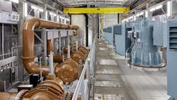 Large pump stations for combined sewer overflows have high pumping capacities and are typically constructed 100 feet under ground, making them complex and challenging systems to design and engineer. Large pump stations for combined sewer overflows have high pumping capacities and are typically constructed 100 feet under ground, making them complex and challenging systems to design and engineer.