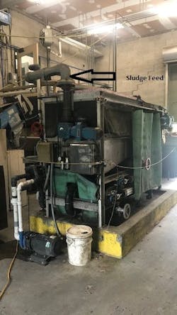 The belt filter press formerly used at the Woodsville Wastewater Treatment Facility had poor filtrate, resulting in continuous maintenance for the operations staff at the plant, and lacked the tools for flexibility in operation.