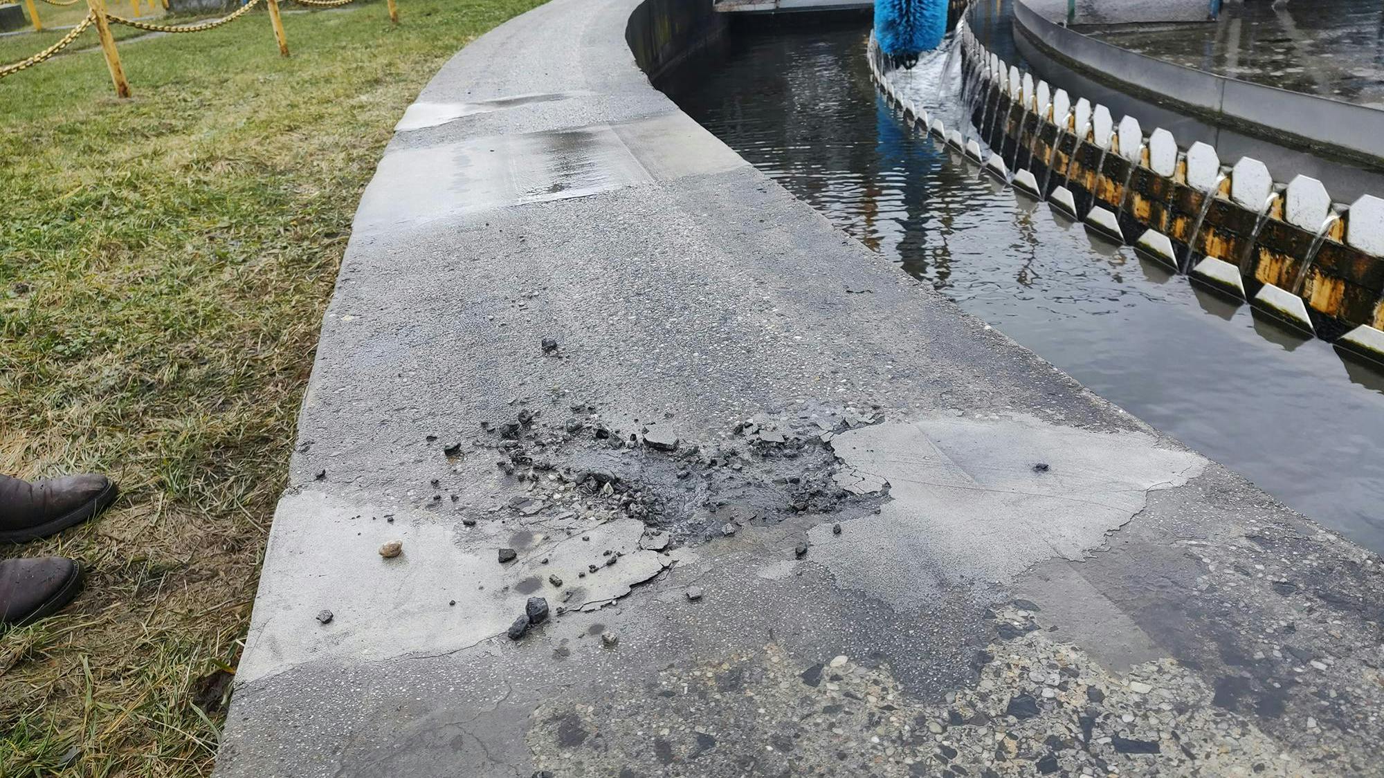The raceways around wastewater tanks can be damaged over time due to corrosion, mechanical wear, and other environmental factors.