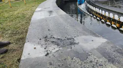 The raceways around wastewater tanks can be damaged over time due to corrosion, mechanical wear, and other environmental factors.