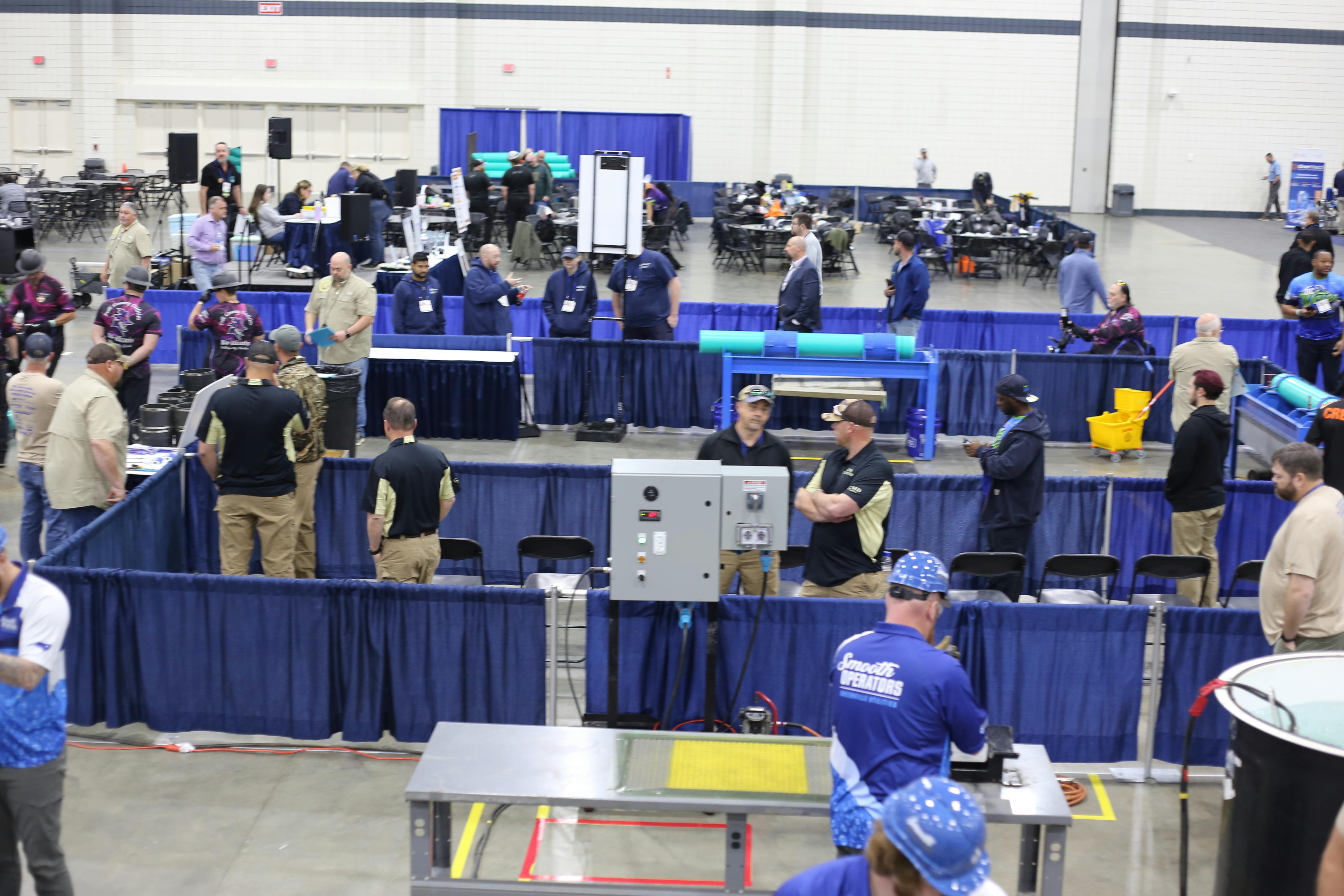 A view of the competition floor in South Carolina for the Brawl at the Beach Invitational Operations Challenge.