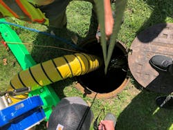 Safety equipment required to enter a confined space during implementation. Safety equipment required to enter a confined space during implementation.