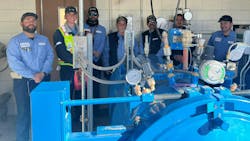 Special secondary containment vessels for chlorine gas cylinders have provided long-term, readily accomplished safety enhancement for employees, as well as the public, via installation at booster stations, as well as at two WWTP’s and a WTP. The units are reported as requiring only simple, easy maintenance, and with operators easily trained for routine use. Special secondary containment vessels for chlorine gas cylinders have provided long-term, readily accomplished safety enhancement for employees, as well as the public, via installation at booster stations, as well as at two WWTP’s and a WTP. The units are reported as requiring only simple, easy maintenance, and with operators easily trained for routine use.