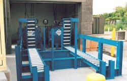 Booster station installations typically feature two 1-ton units, with drawbridge loading, side by side. Booster station installations typically feature two 1-ton units, with drawbridge loading, side by side.