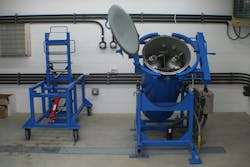 Booster station installations also use ChlorTainers designed for 150-lb. chlorine gas cylinders. Booster station installations also use ChlorTainers designed for 150-lb. chlorine gas cylinders.